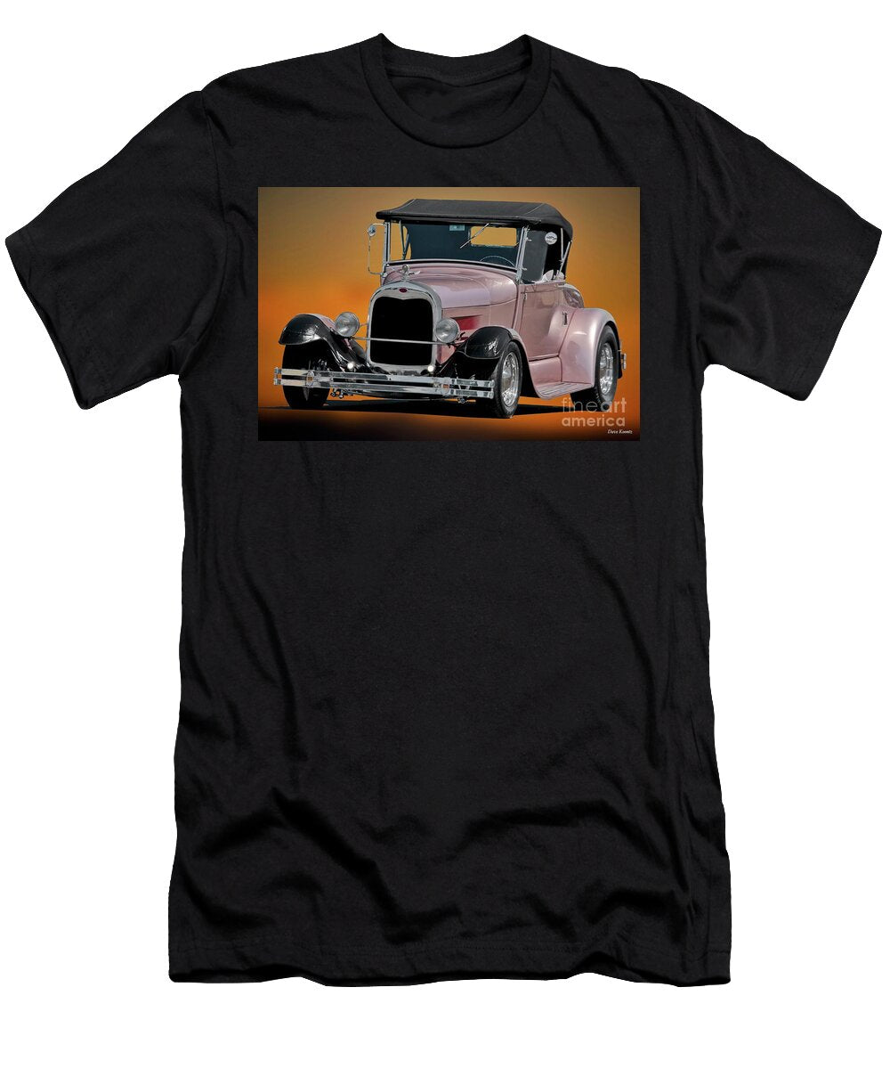 1929 Ford Blush Rose Roadster Dave Koontz T-Shirt