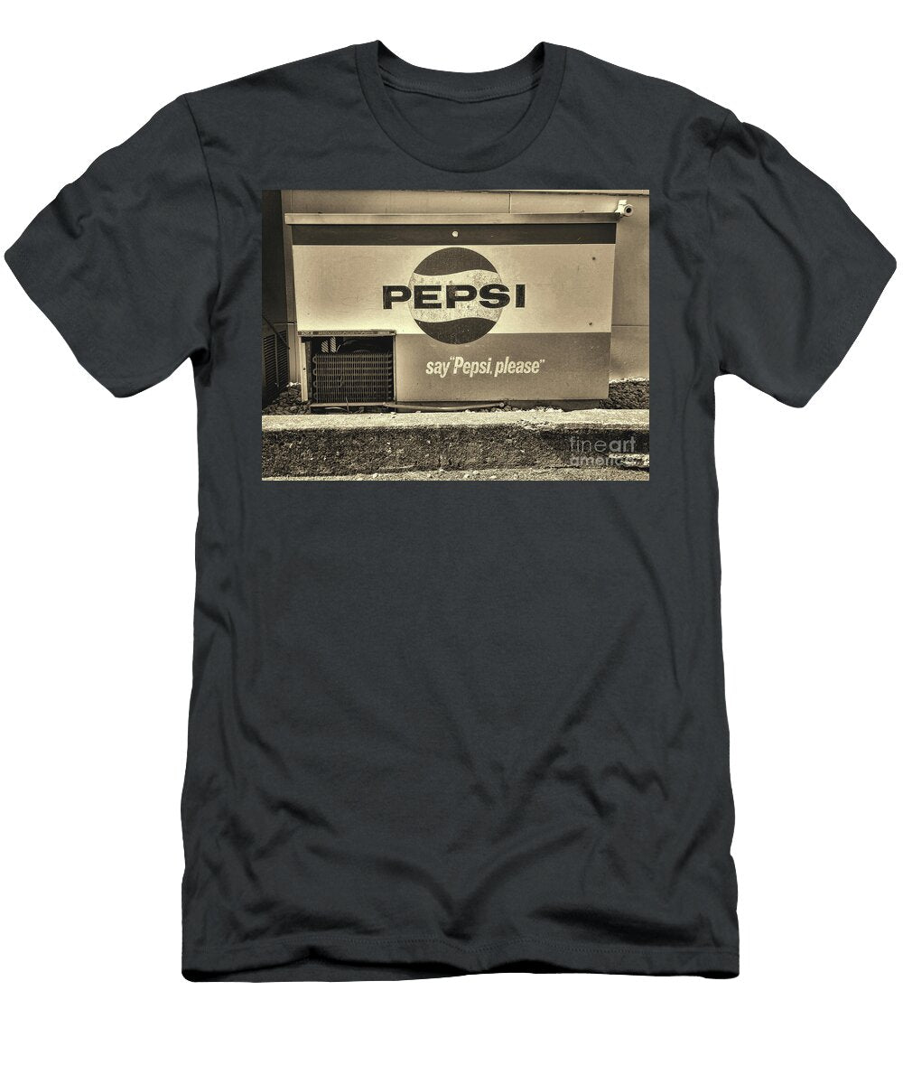 1960s Pepsi Store Cooler Sepia Paul Ward T-Shirt