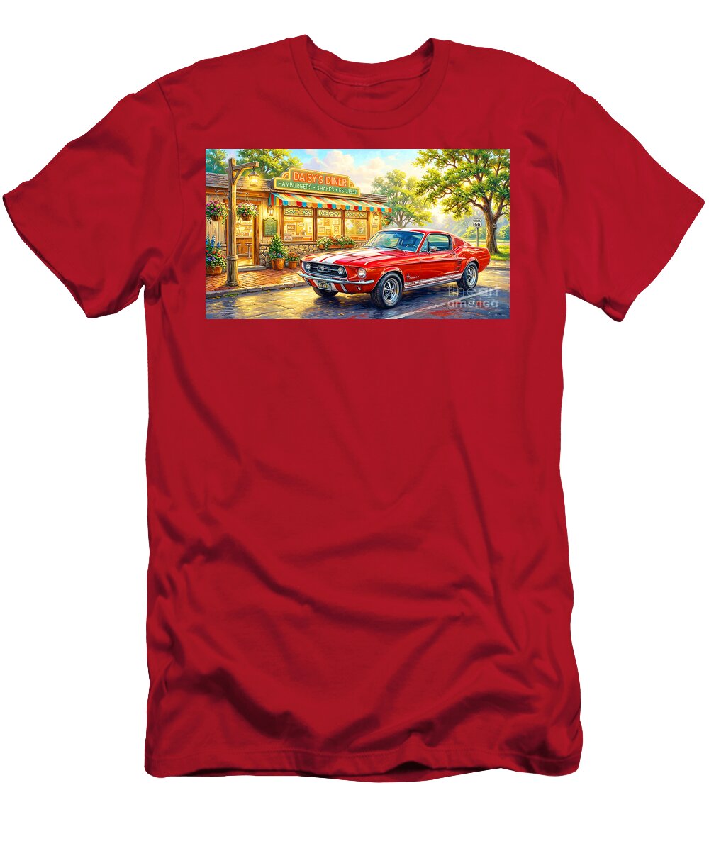 1967 Ford Mustang Fastback Automotive Art 20260509m Wingsdomain Art and Photography T-Shirt