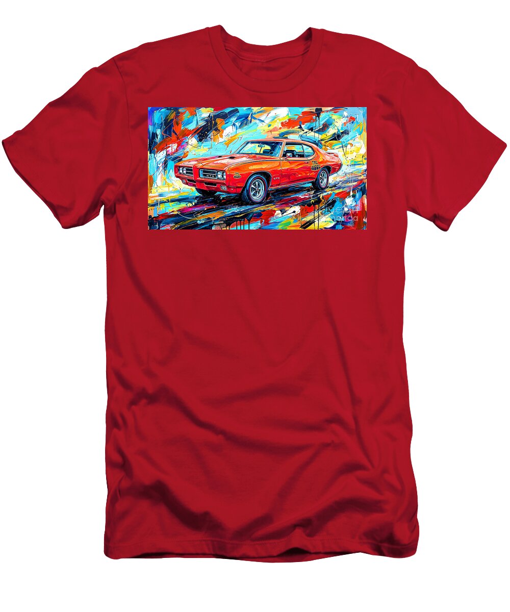 1969 Pontiac Gto Judge Automotive Art 20260509b Wingsdomain Art and Photography T-Shirt