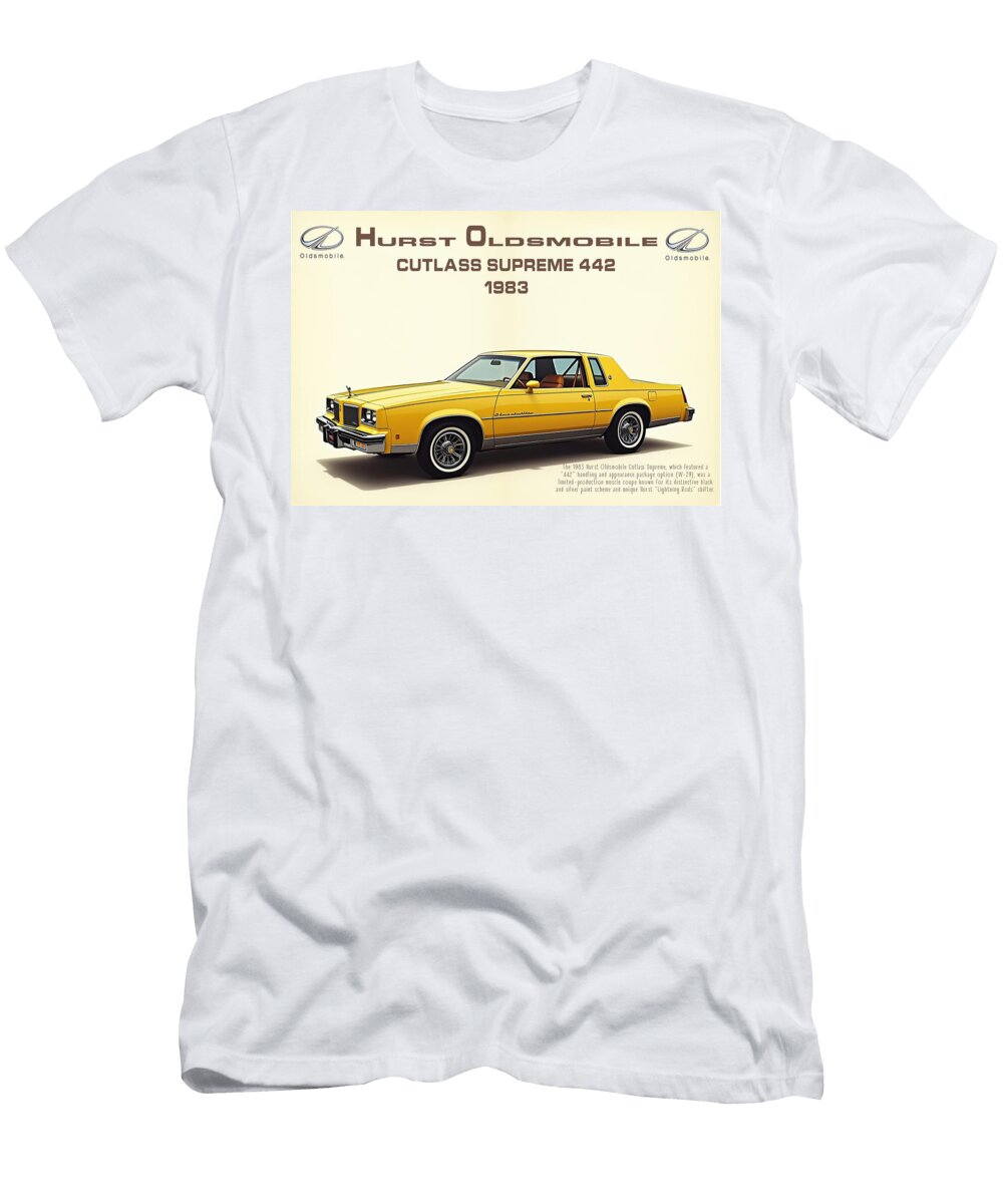 1983 Oldsmobile Cutlass Supreme 442 Kevin Walker and Pixel Reverie T-Shirt