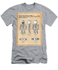 1996 Lego Toy Skeleton Figure Antique Paper Colorized Patent Print Greg Edwards T-Shirt