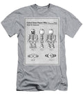 1996 Lego Toy Skeleton Figure Gray Colorized Patent Print Greg Edwards T-Shirt