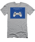 1998 Gaming Controller Unit Colorized Dark Blue Patent Print Greg Edwards T-Shirt