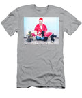 2 Cheerful Young Woman in Christmas Outfit Accompanied By Two Sweet Poodles Jozef Klopacka T-Shirt