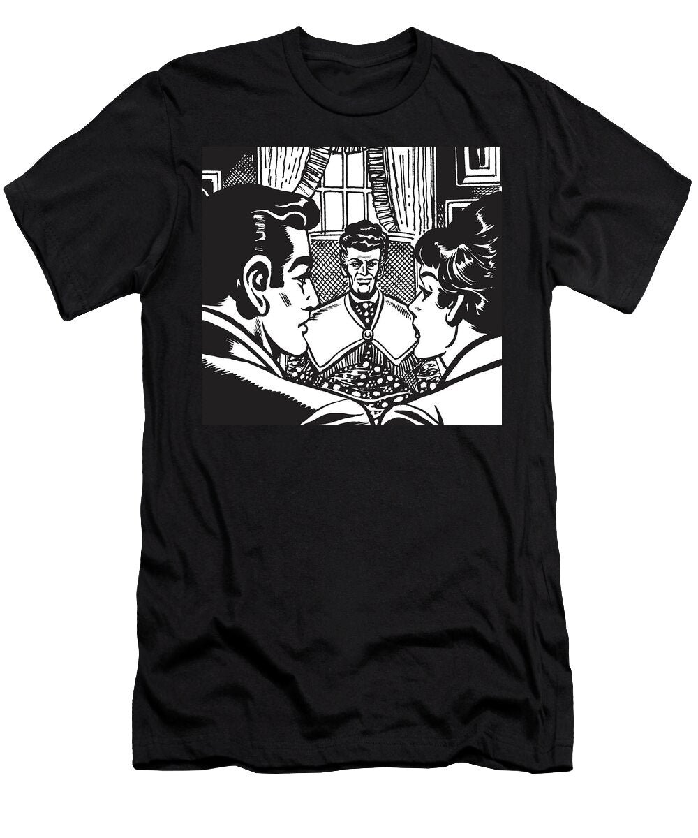 2 Elderly Lady with Young Couple Csa Images T-Shirt
