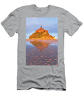 2 France Normandy Atlantic Ocean English Channel Basse Normandie Mont Saint Michel the Abbey At Sunset Luigi Vaccarella T-Shirt