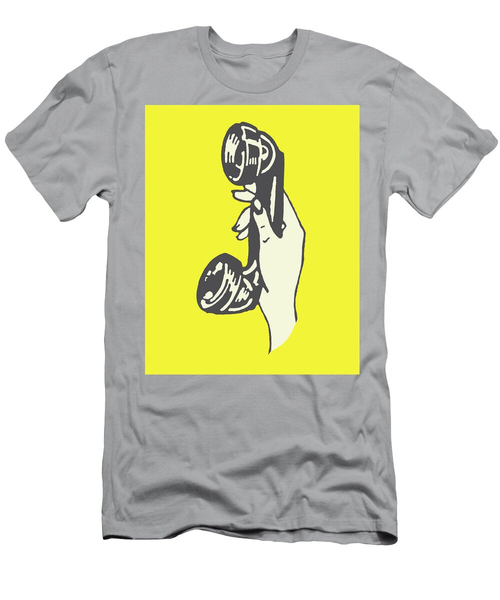 2 Hand Holding Out Telephone Handset Csa Images T-Shirt