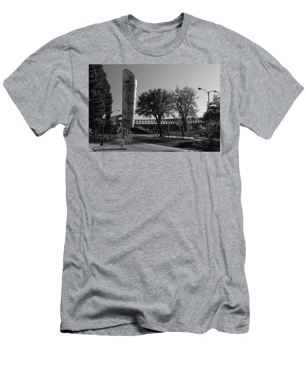 2 Hayward Track and Field At the University of Oregon in Black and White Eldon Mcgraw T-Shirt