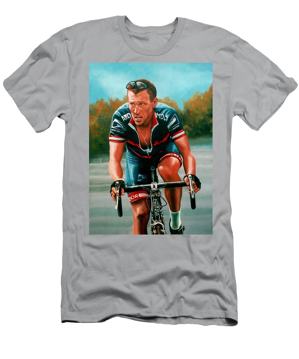 2 Lance Armstrong Paul Meijering T-Shirt