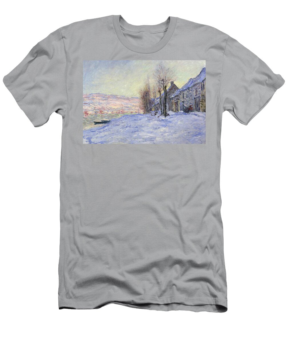 2 Lavacourt Under Snow Claude Monet T-Shirt