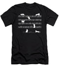 2 Love Music Cat Playing on Musical Notes Musician Shirtom T-Shirt