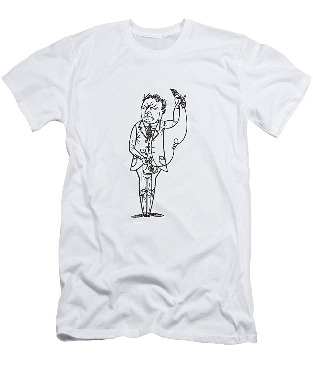 2 Man Holding Telephone Csa Images T-Shirt