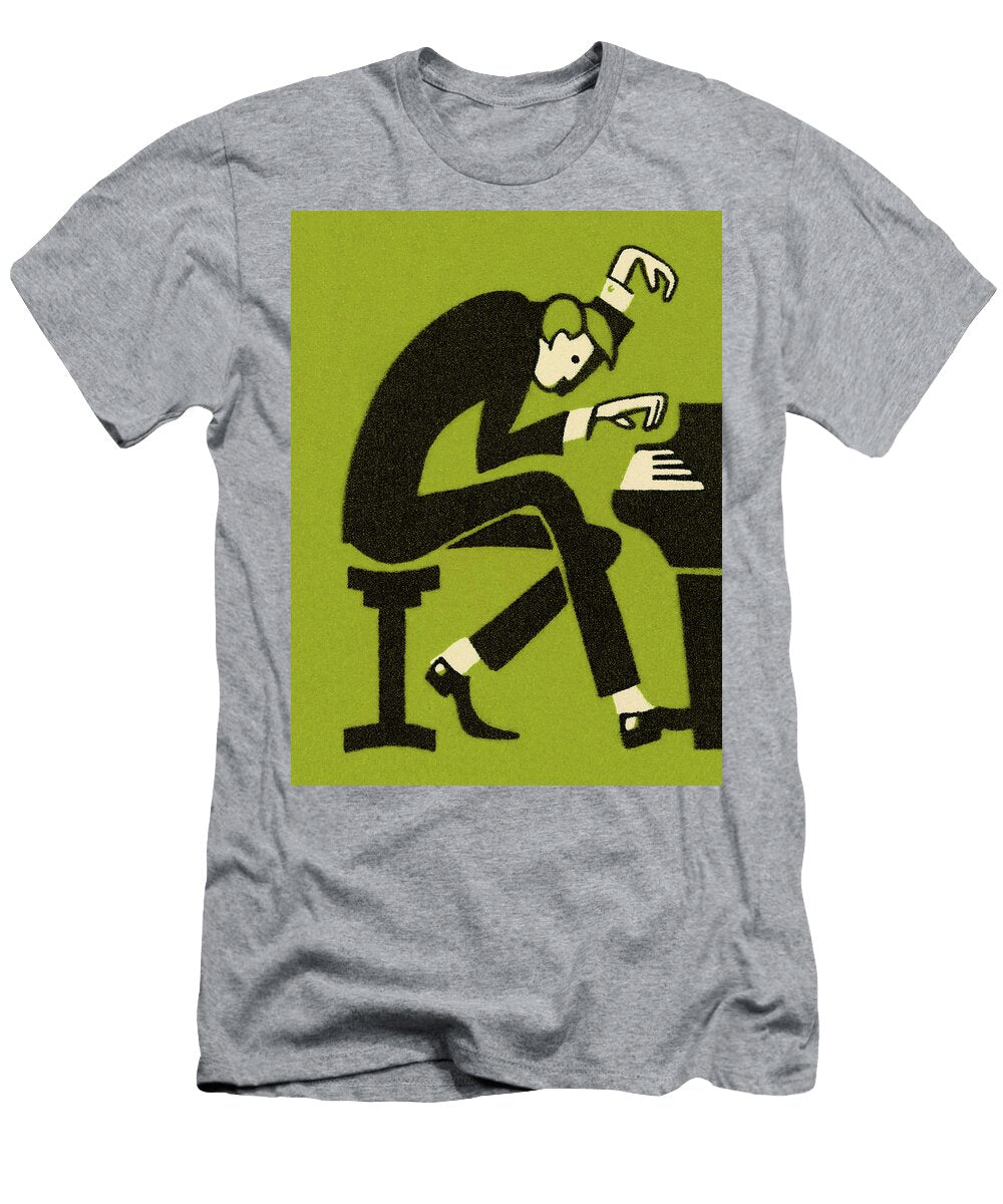2 Man Playing Piano Csa Images T-Shirt