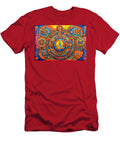 2 Peace Symbol Trippy Psychedelic Colorful Retro Hippie Abstract Stellart Studio T-Shirt