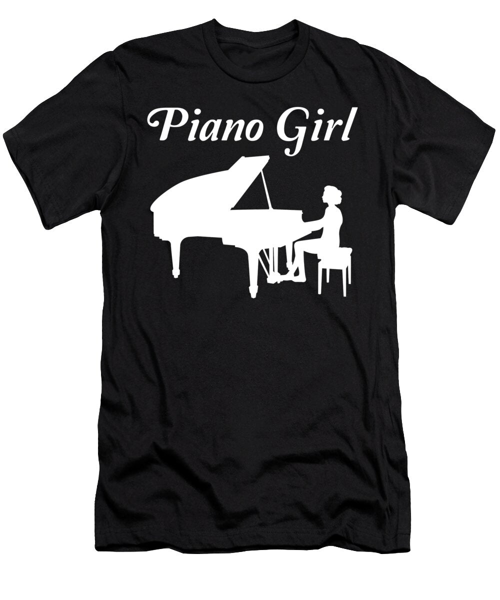 2 Piano Player Grand Piano Pianist Women Girls Gift John Romeo T-Shirt