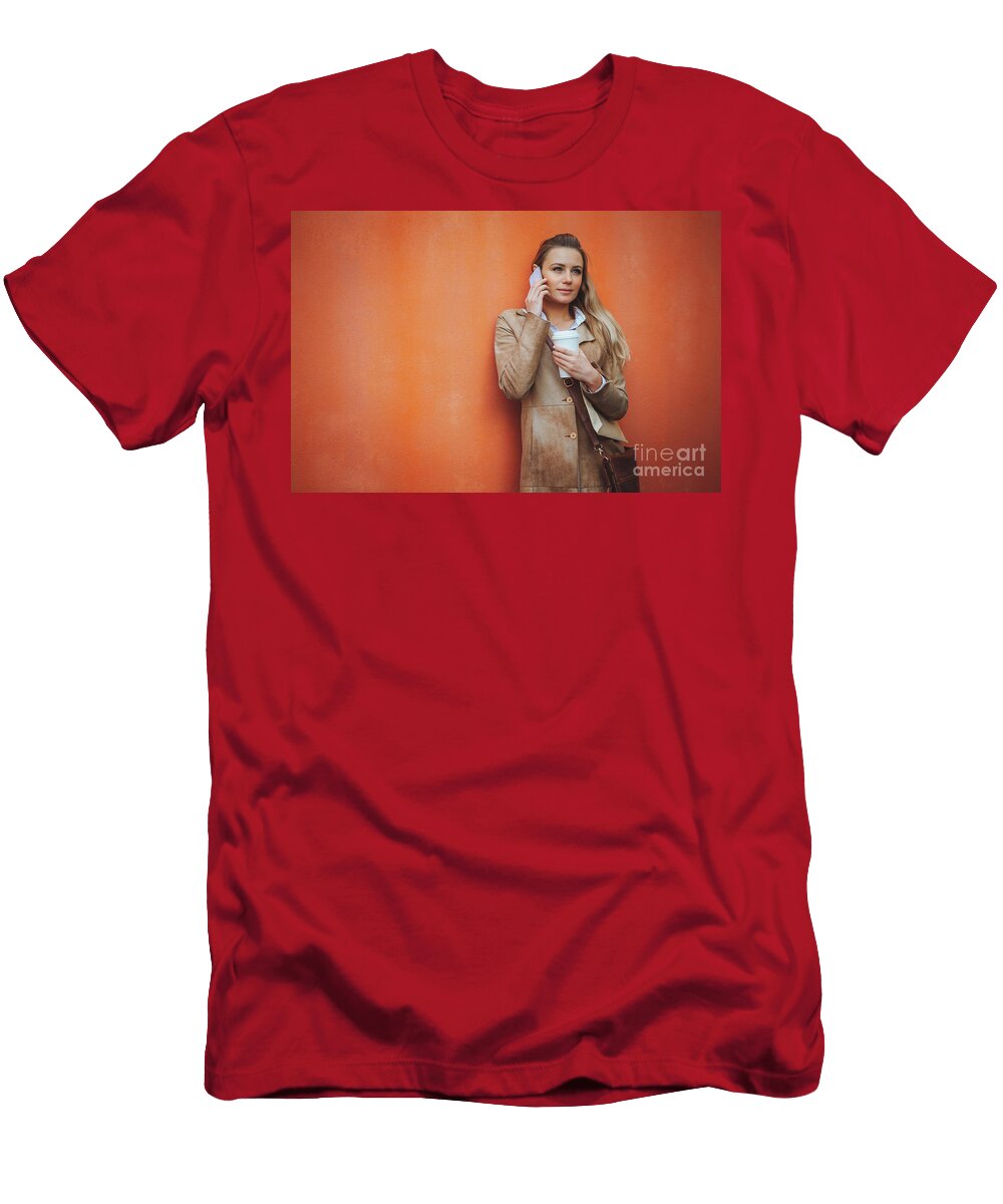 2 Serious Student Girl Anna Om T-Shirt
