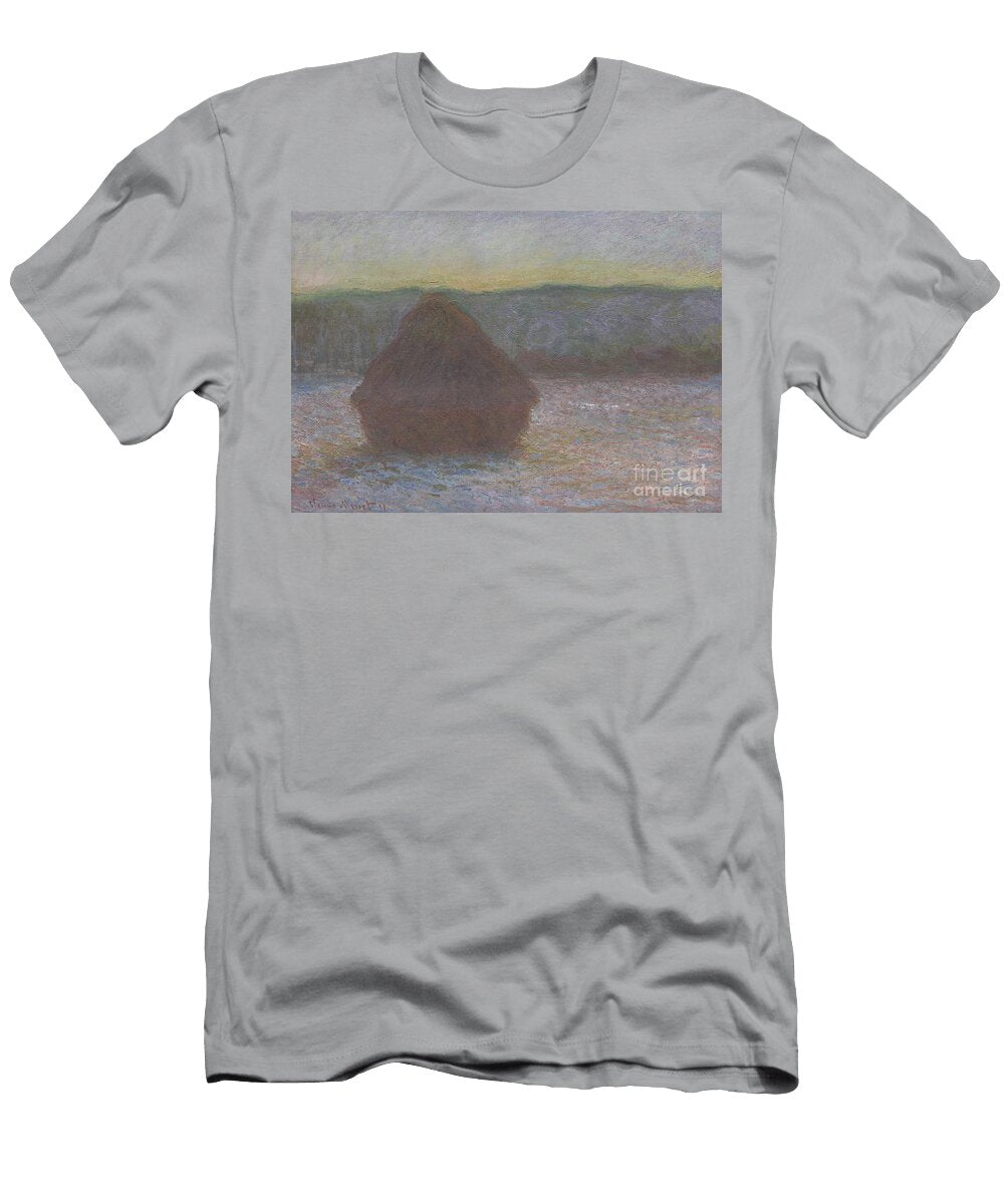 2 Stack of Wheat Thaw Sunset Claude Monet T-Shirt