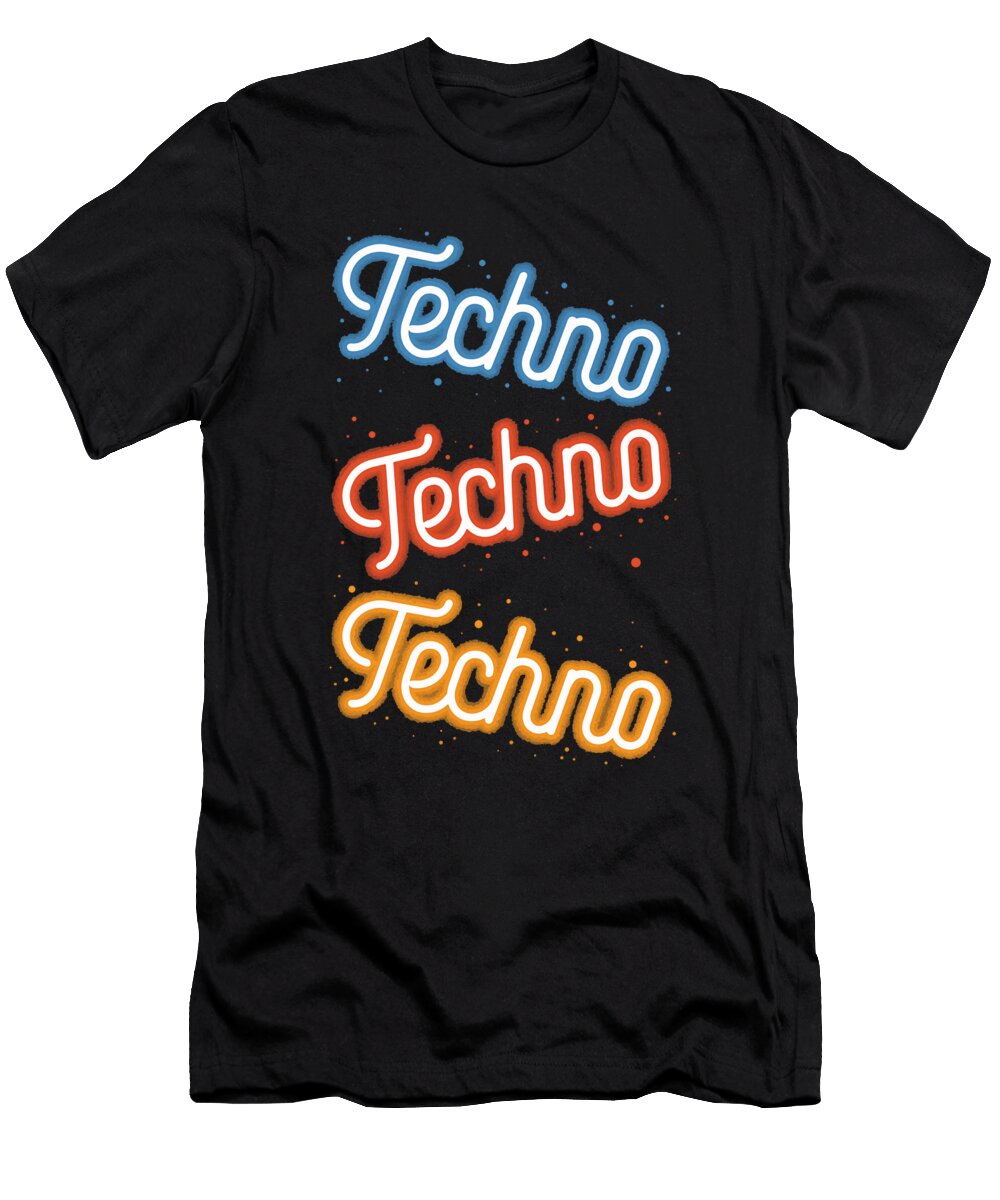 2 Techno Rave Edm Clubbing Crazy Squirrel T-Shirt