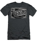 2022 Ford Gt Supercar Black and White Paul Ward T-Shirt