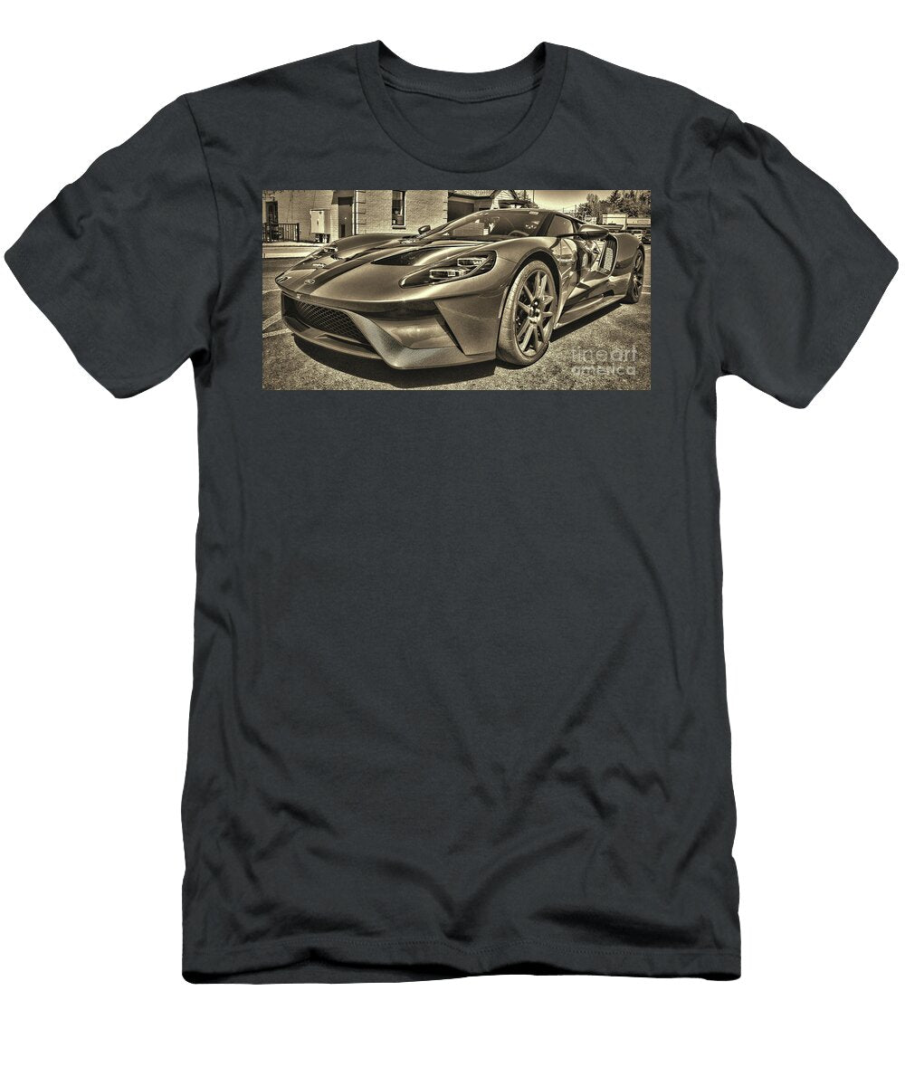2022 Ford Gt Supercar Drivers Profile Sepia Paul Ward T-Shirt