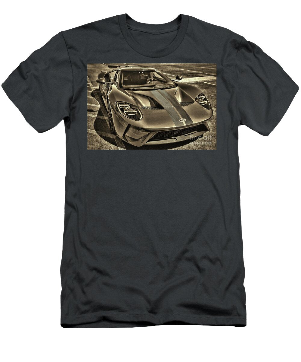 2022 Ford Gt Supercar Sepia Paul Ward T-Shirt