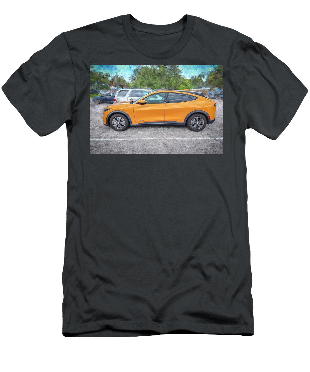 2024 Cyber Orange Ford Mustang Mach E Crossover X124 Rich Franco T-Shirt