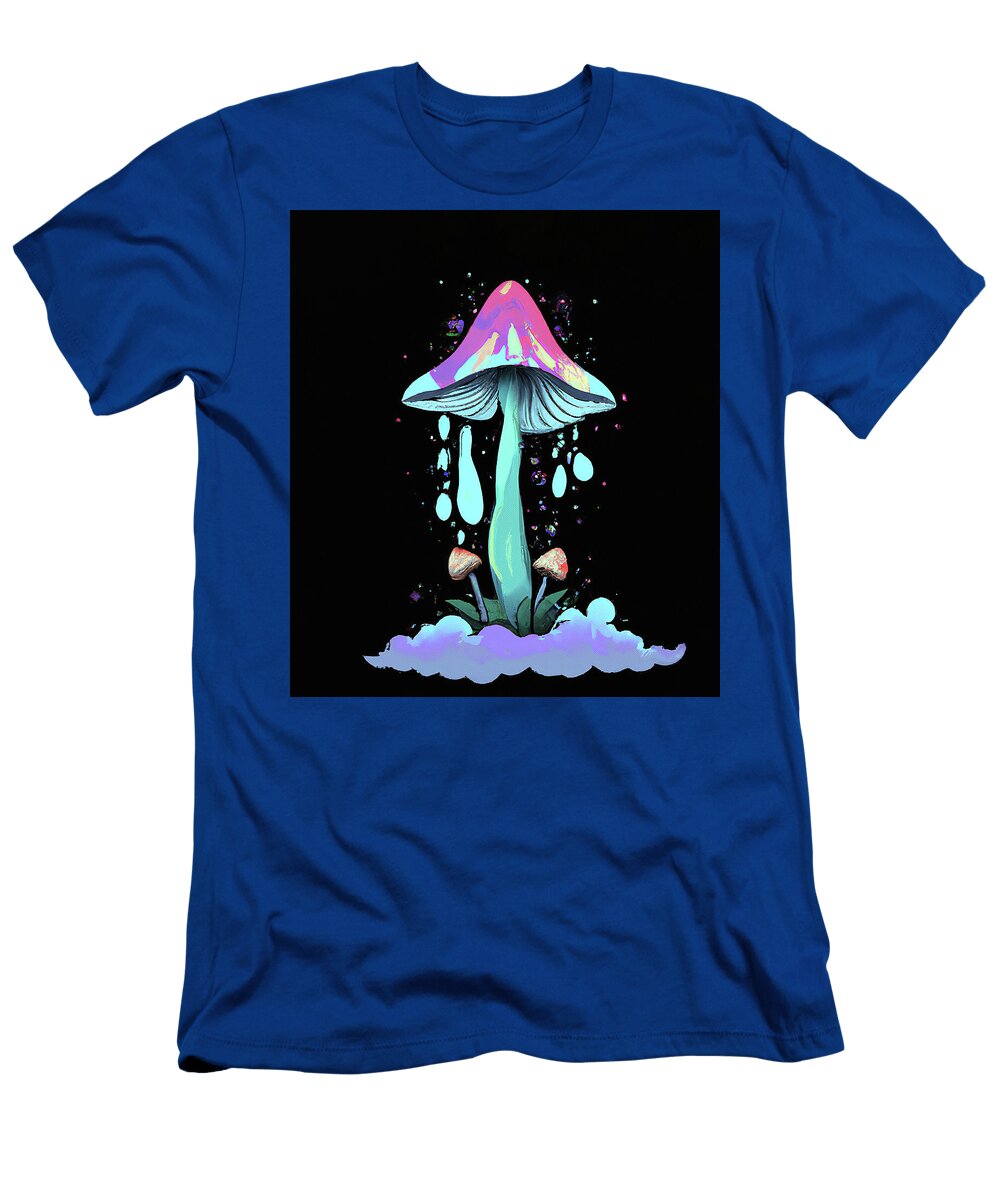 21 Trippy Mushrooms Colorful Funky 60s Psychedelic Style Stellart Studio T-Shirt
