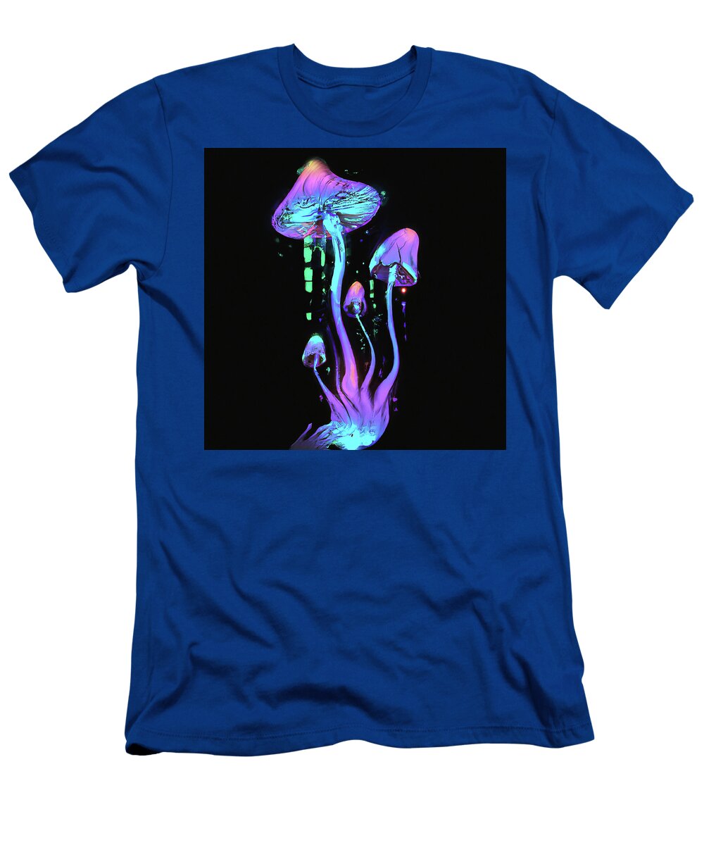 22 Trippy Mushrooms Colorful Funky 60s Psychedelic Style Stellart Studio T-Shirt