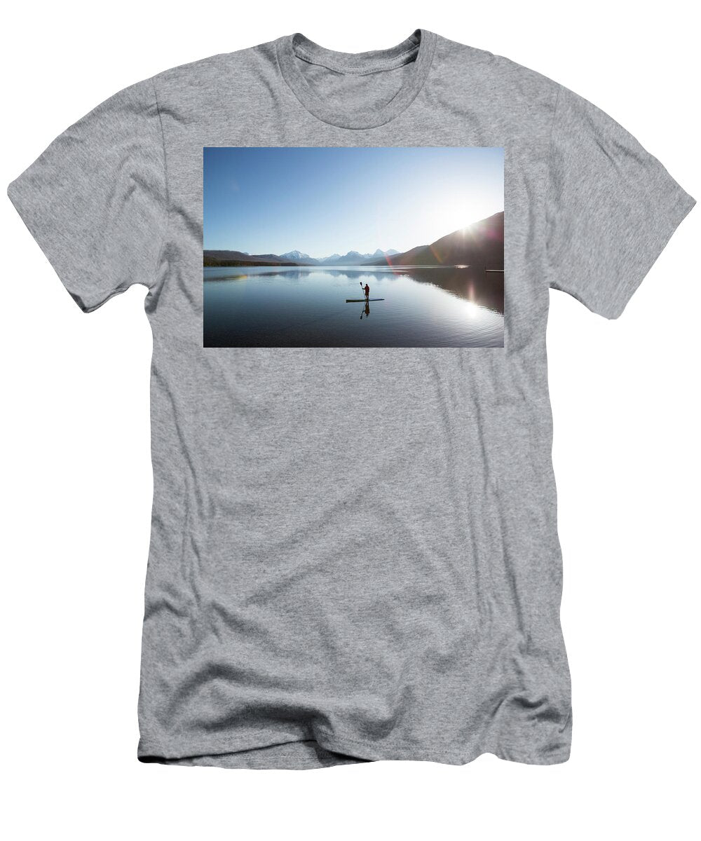 23 a Man Stand Up Paddle Boards Sup Craig Moore T-Shirt