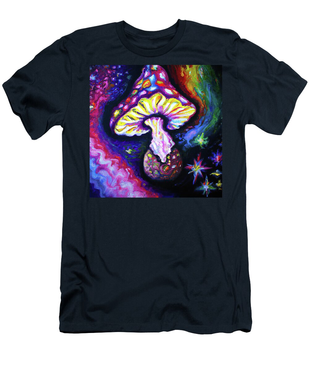 24 Trippy Mushrooms Colorful Funky 60s Psychedelic Style Stellart Studio T-Shirt