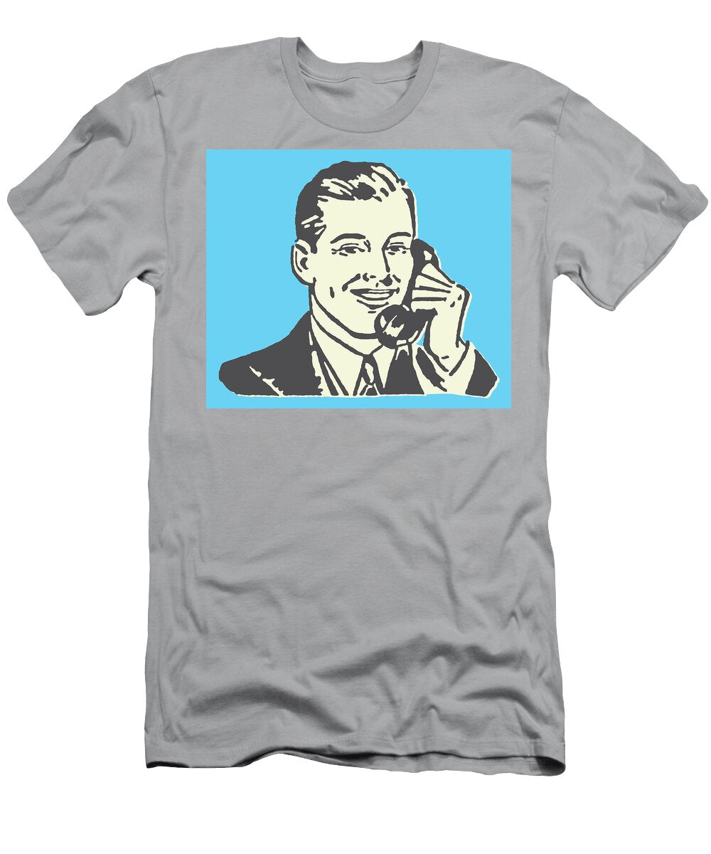 25 Man Talking on the Telephone Csa Images T-Shirt