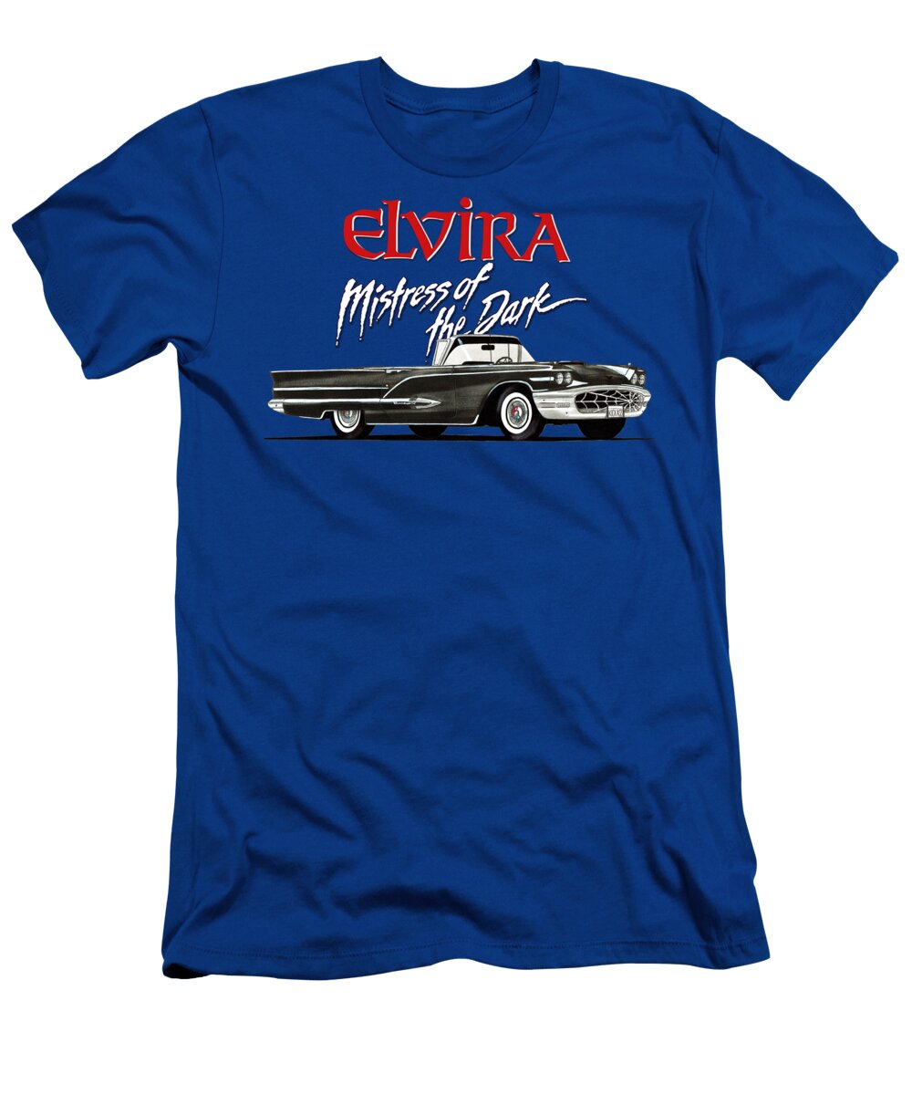 3 Ford Thunderbird From Movie Elvira Mistress of the Dark Vladyslav Shapovalenko T-Shirt