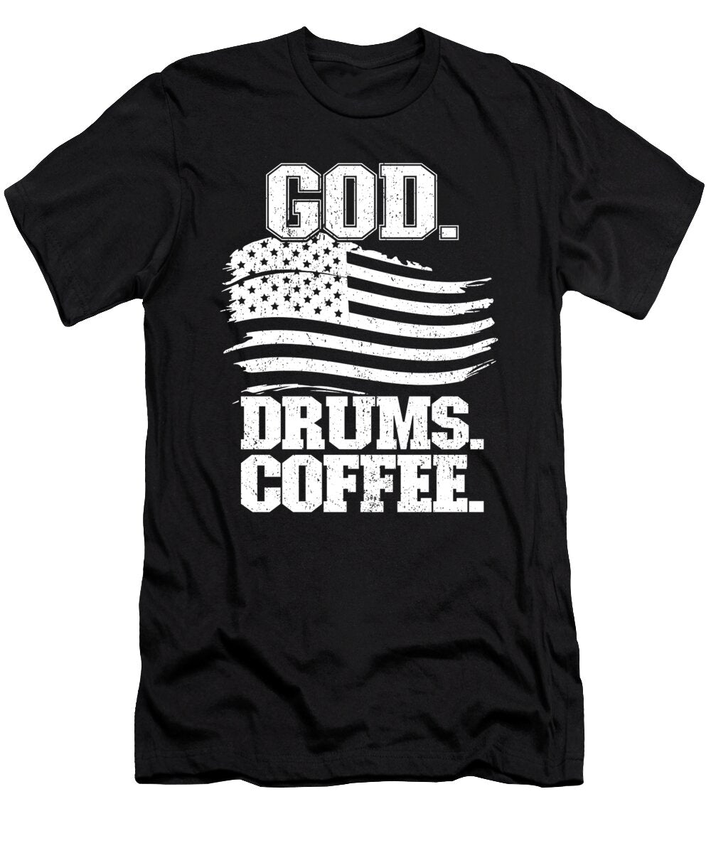 3 God Drums Coffee Me T-Shirt