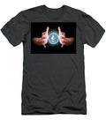 3 Hands Grasping Cryptocurrency Allan Swart T-Shirt