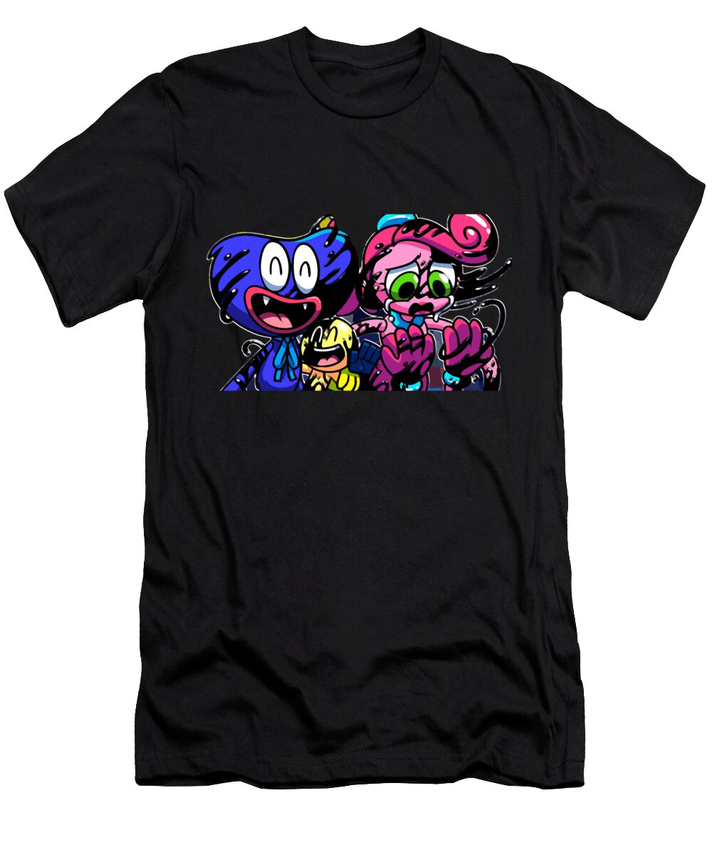 3 Huggy Wuggy Poppy Playtime Video Games Cadju Kolit T-Shirt