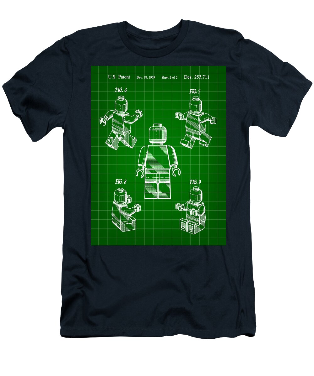3 Lego Figure Patent 1979 Stephen Younts T-Shirt