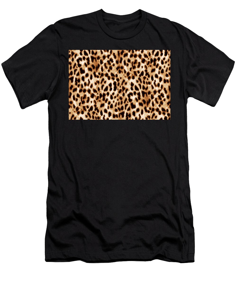 3 Leopard Skin Texture Julien T-Shirt