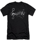 3 Love Music Cat Playing on Musical Notes Musician Shirtom T-Shirt