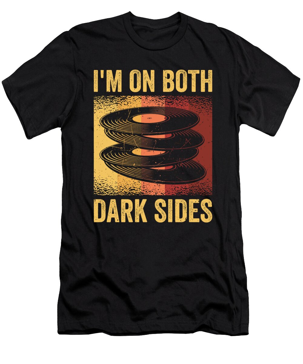 3 Lp Collectors Collection Im on Both Dark Sides Vinyl DJ Toms Store T-Shirt