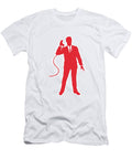 3 Man Holding Telephone Csa Images T-Shirt