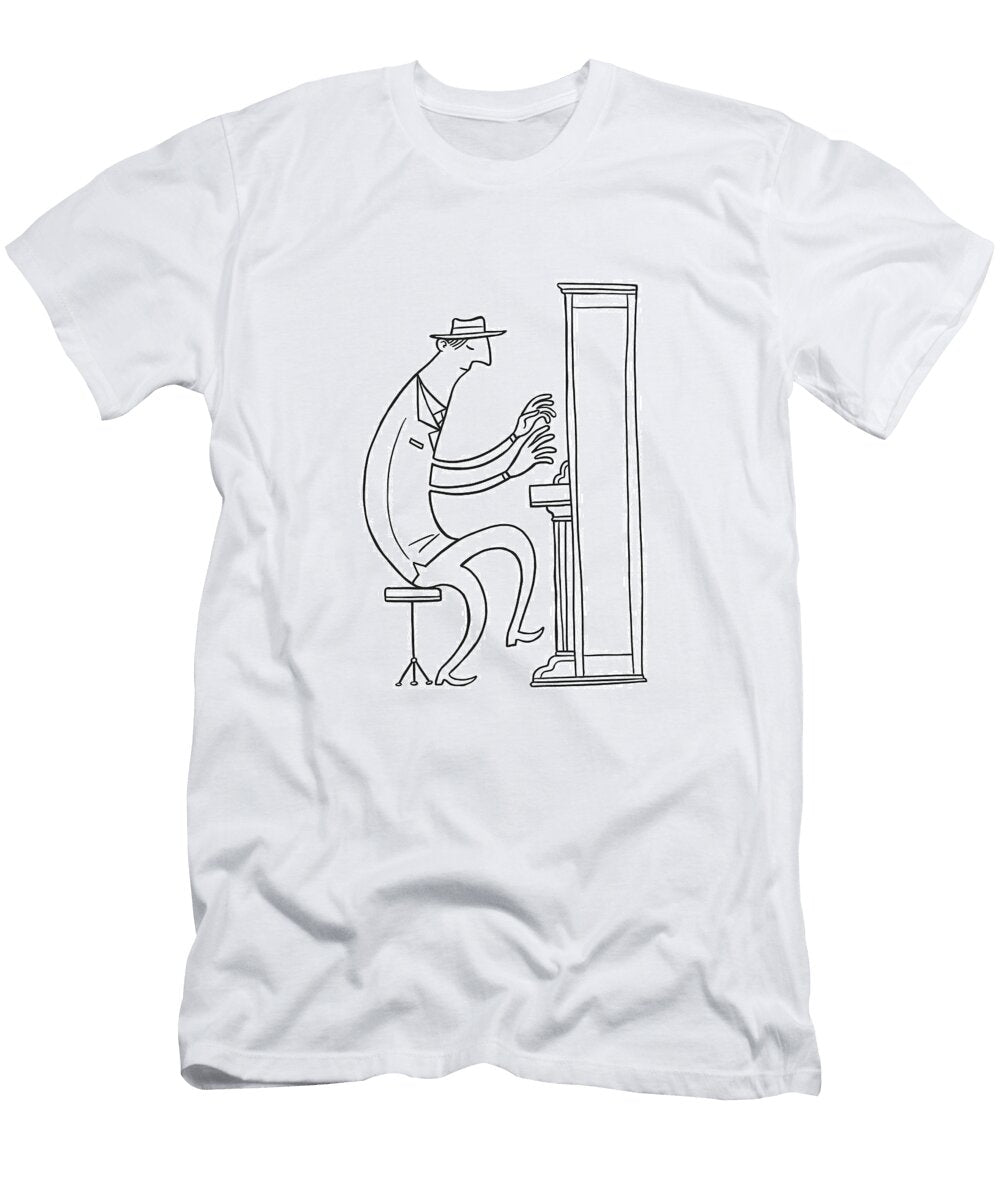 3 Man Playing Piano Csa Images T-Shirt