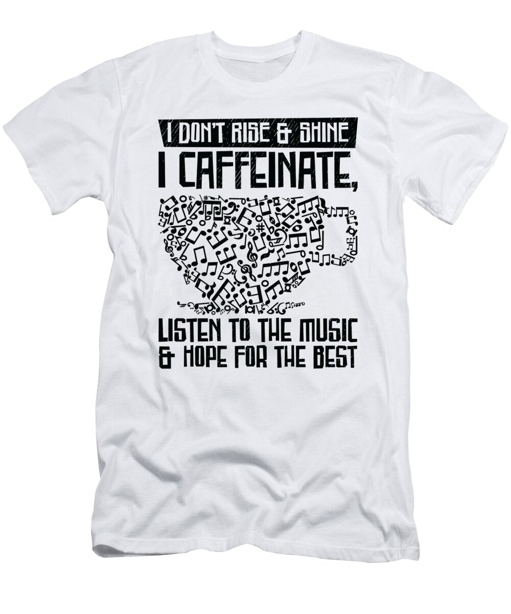 3 Music Coffee Music Fan Breakfast Songs Toms Store T-Shirt