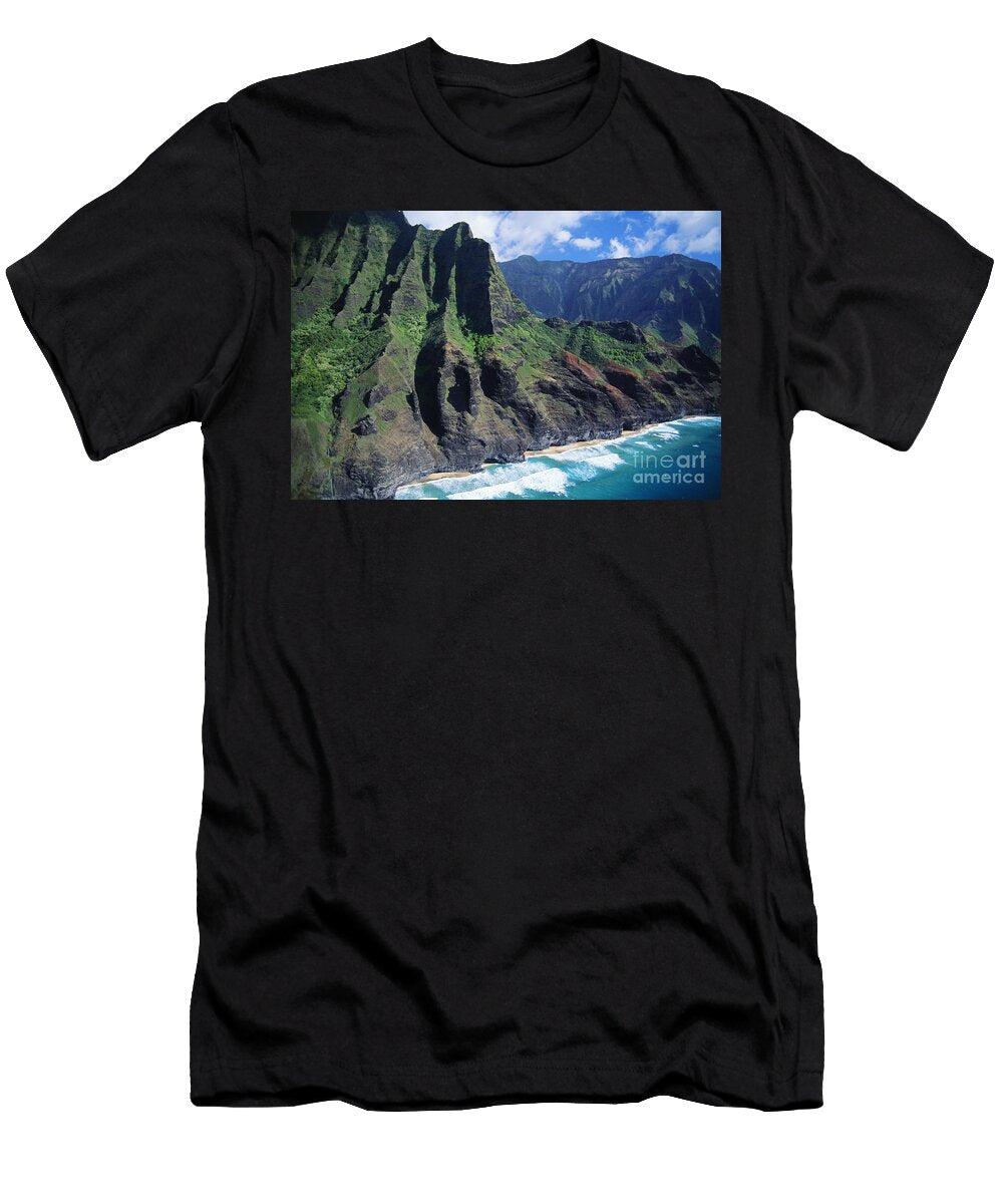 3 Na Pali Coast Aerial Bob Abraham T-Shirt