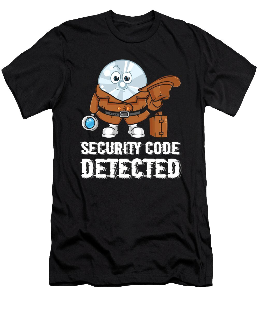 3 Network and Computer Security Hard Disc Detective Cyber Security Toms Store T-Shirt