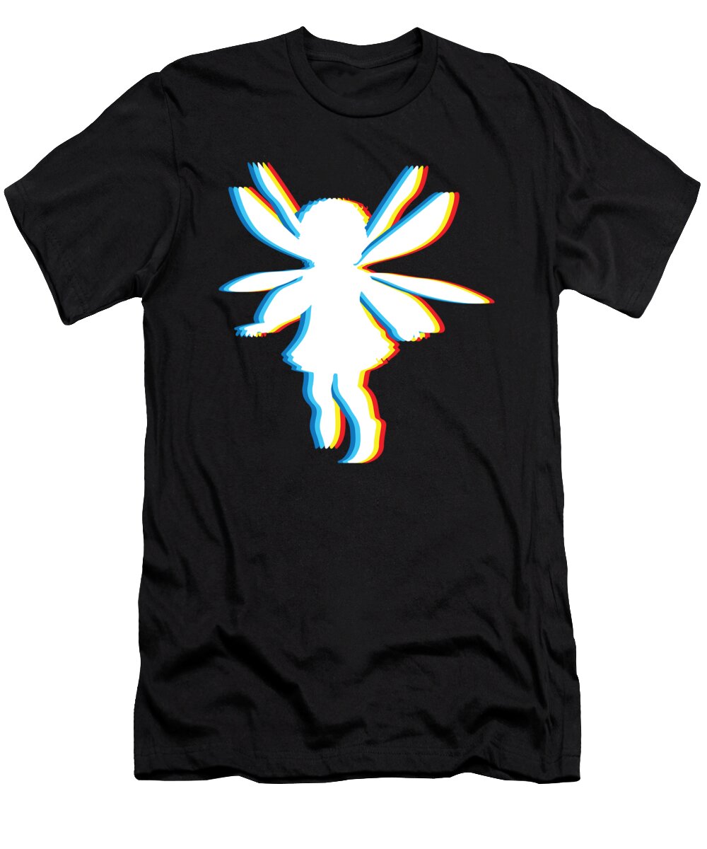 3 Psychedelic Fairy Gift for Magical Fantasy Fans and Trippy Anime Lovers Martin Hicks T-Shirt