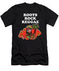 3 Roots Rock Reggae Jamaican Rasta Stoner Roots and Spliff Culture Martin Hicks T-Shirt