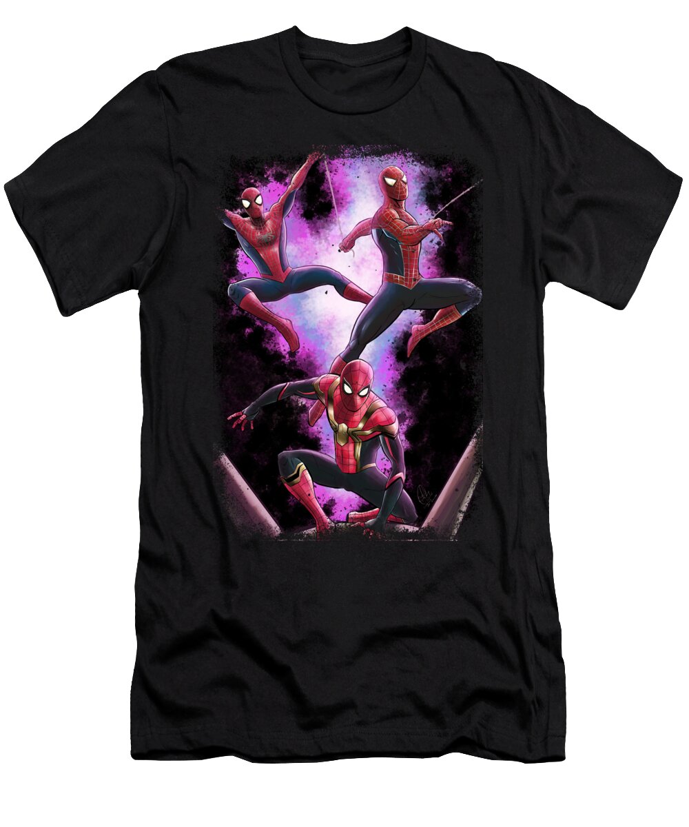 3 Spidys Ultimate Marvel Avenger Bailey Smith T-Shirt