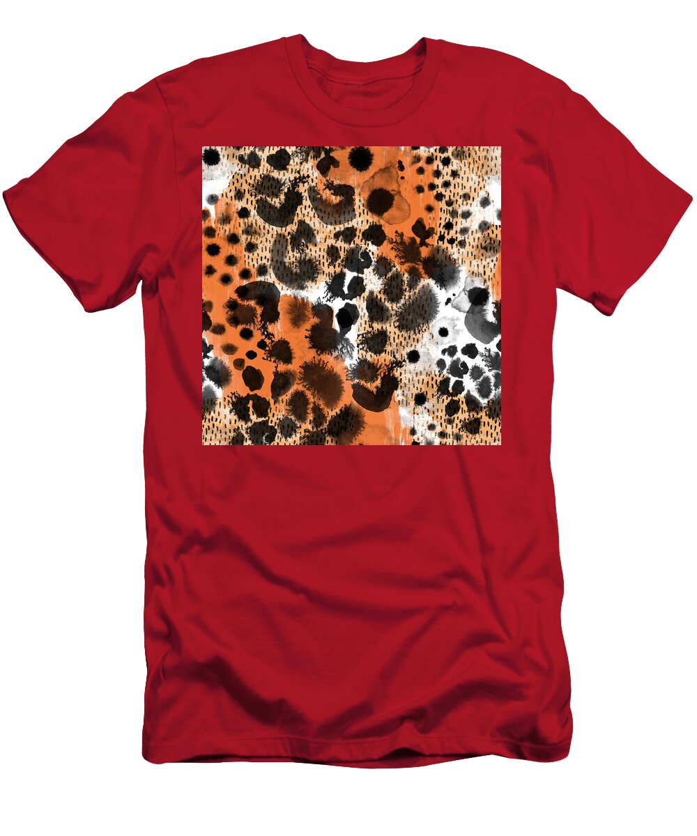 3 Watercolor Leopard Print Pattern Julien T-Shirt