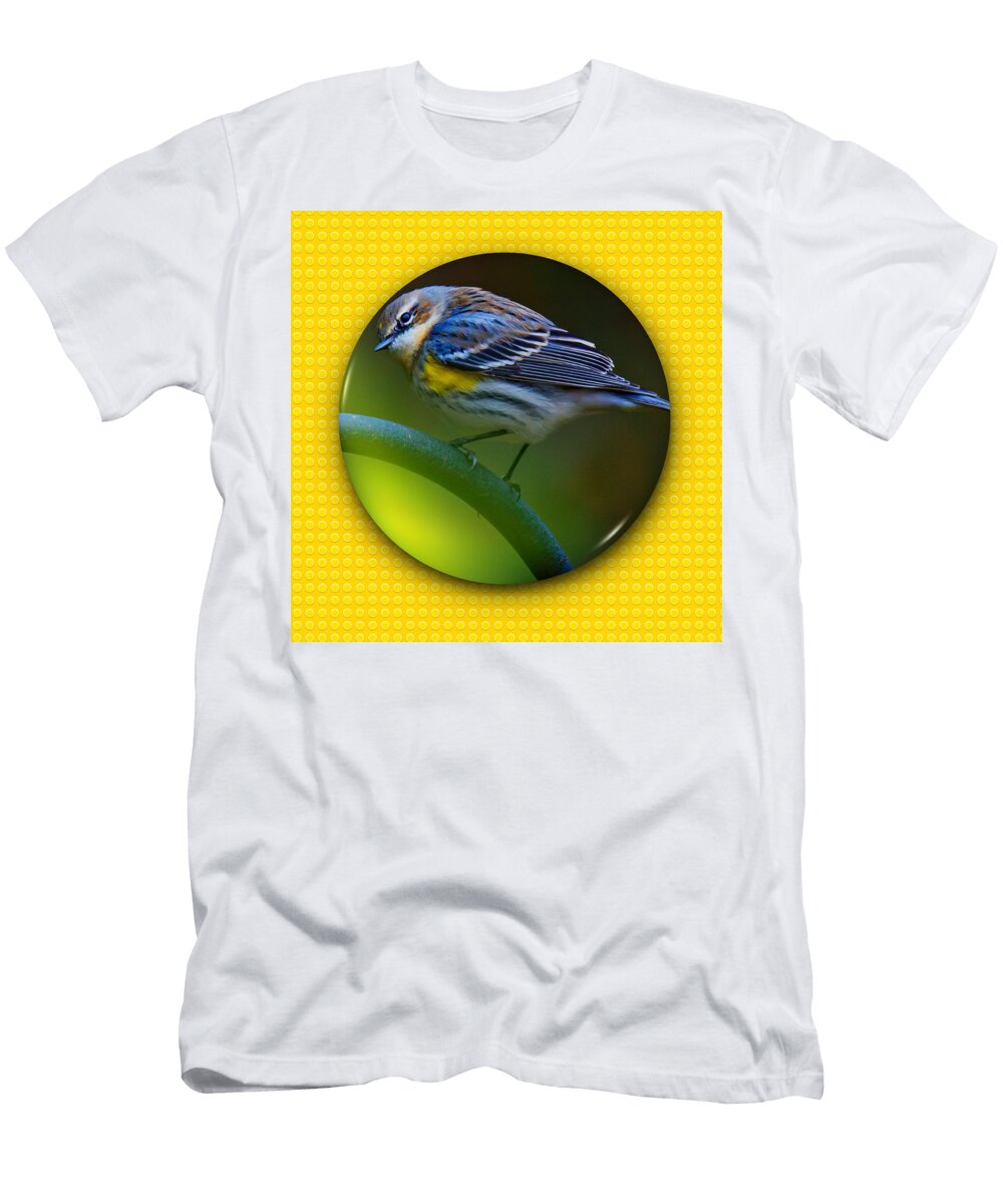 3 Yellow Rumped Warbler Robert L Jackson T-Shirt